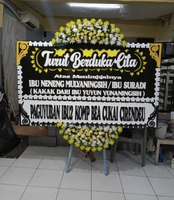 Papan Bunga di Tajur